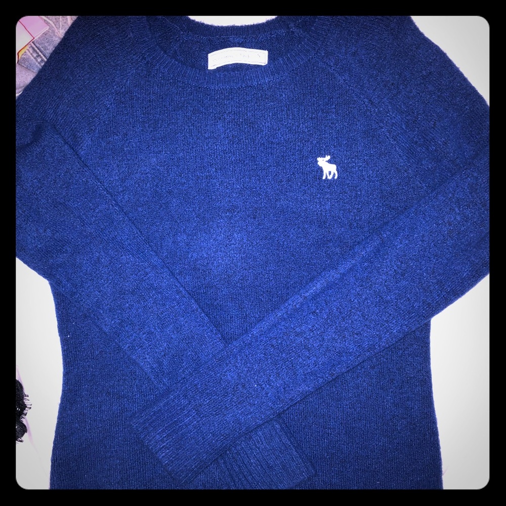 Blue A&F sweater, size small